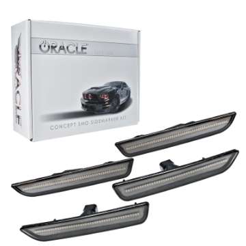 Picture of Oracle 10-14 Ford Mustang Concept Sidemarker Set - Tinted - No Paint NO RETURNS
