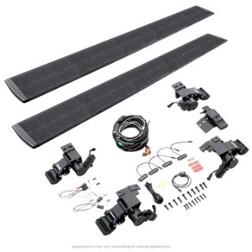 Picture of RealTruck 19-25 Chevrolet Silverado 1500 SC 2dr VoltStep Electric Running Board Kit - Bedliner Coat