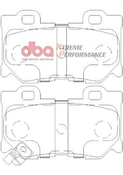 Picture of DBA 2009+ Nissan 370Z XP Extreme Performance Rear Brake Pads