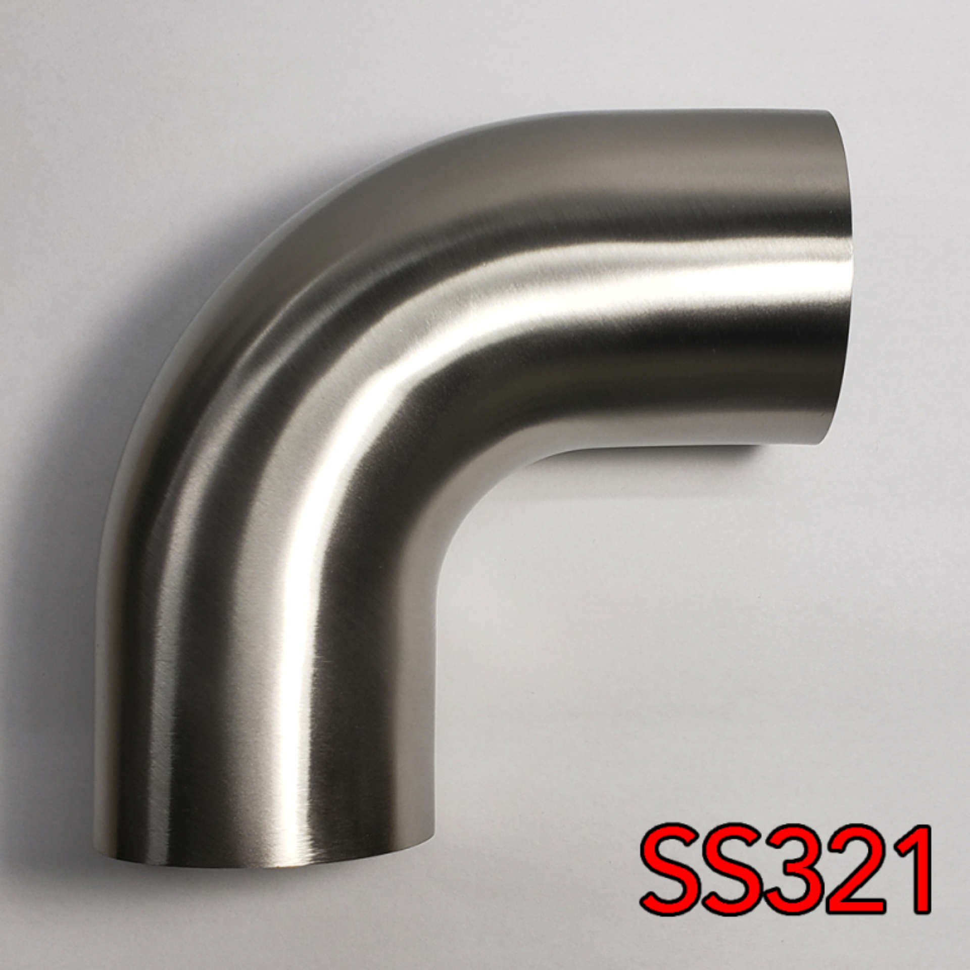 Picture of Stainless Bros 2in SS321 90 Degree Mandrel Bend Elbow 1D - 16GA--065in Wall - Leg