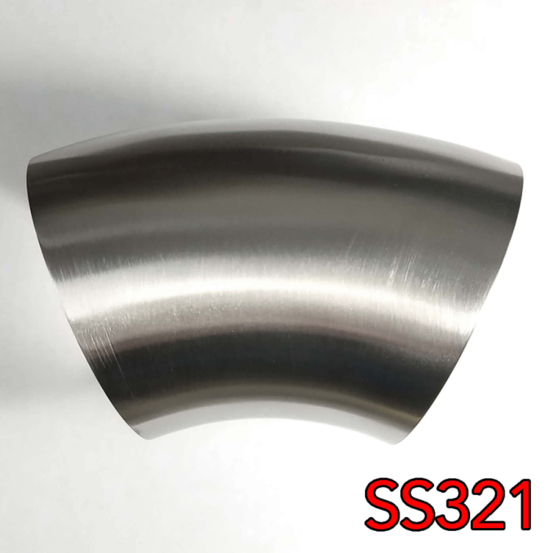 Picture of Stainless Bros 2in SS321 45 Degree Mandrel Bend Elbow 1D - 16GA--065in Wall - No Leg