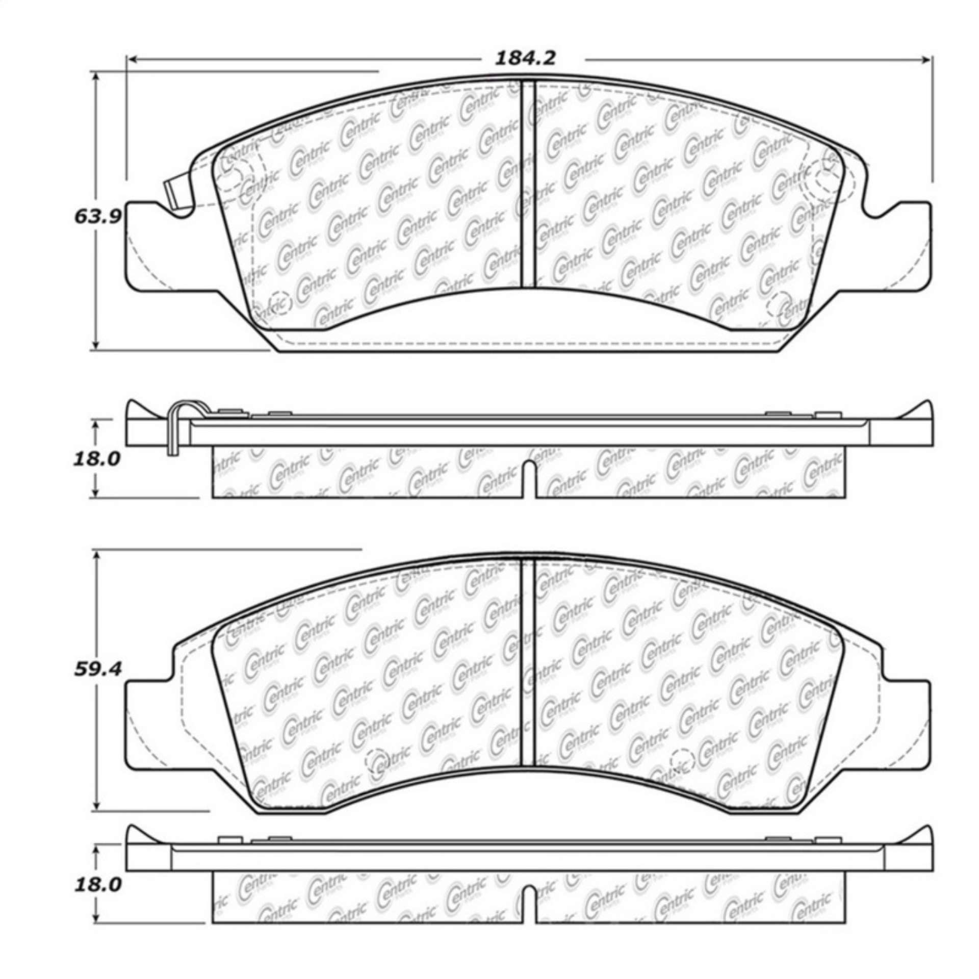 Picture of StopTech 2016 Chevy Tahoe Street Touring Front Brake Pads