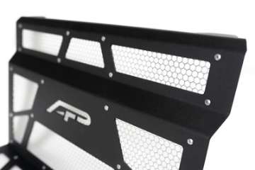 Picture of Agency Power 14-18 Polaris RZR XP 1000-XP Turbo Vented Engine Cover - Matte Black-Raw Alum- Mesh