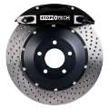 Picture of StopTech 05-10 Porsche 911 Carrera S 997 Front BBK ST-40 Caliper Blk - 2pc Drilled 355x32mm Rotor