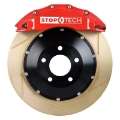 Picture of StopTech 05-10 Porsche 911 Carrera S 997 Front BBK ST-60 Caliper Red - 2pc Zinc Slotted 355x35mm