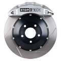 Picture of StopTech Porsche 911 05-10 Carrera Front BBK ST-60 Caliper Silver - 2pc Slotted 380x32mm Rotor