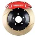 Picture of StopTech 90-92 Porsche Carrera 2 Front BBK ST-40 Caliper Red - 2pc Zinc Slotted 355x32mm Rotor