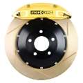 Picture of StopTech 06-10 VW Golf-Jetta Front BBK ST-40 Caliper Yellow - 2pc Zinc Slotted 328x28mm Rotor