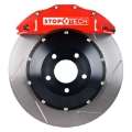 Picture of StopTech 08-11 Porsche 911 GT2 Front BBK ST-60 Caliper Red - 2pc Slotted 380x32mm Rotor