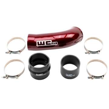 Picture of Wehrli 2020-2024 Chevrolet 6-6L L5P Duramax 4in Intake Pipe Use w-OEM Air Box - Candy Red