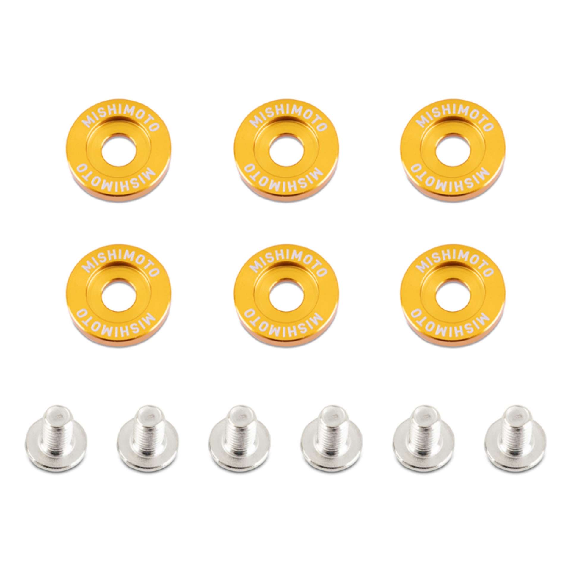 Picture of Mishimoto Large Fender Washer Kit 6pcs - Gold