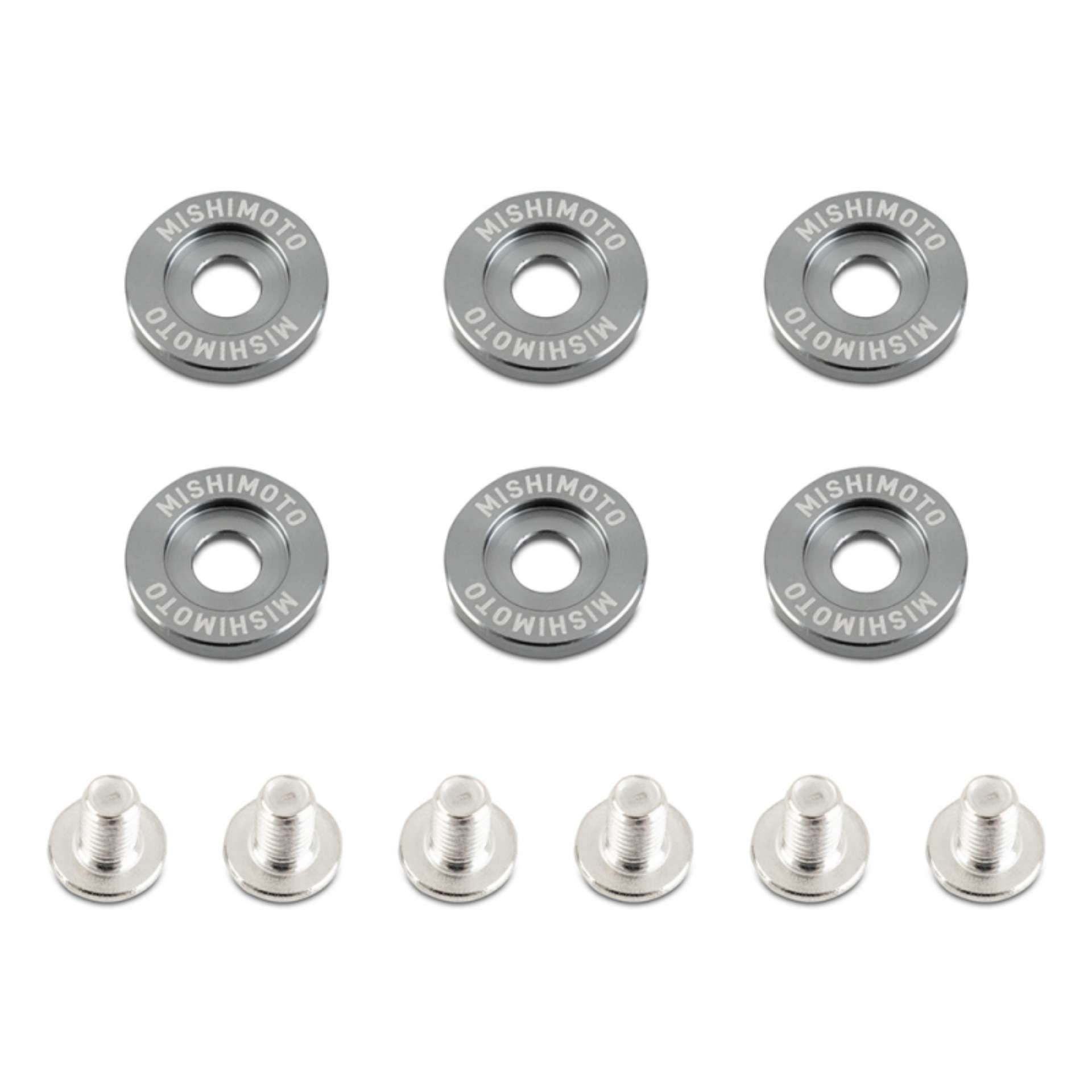 Picture of Mishimoto Large Fender Washer Kit 6pcs - Gunmetal