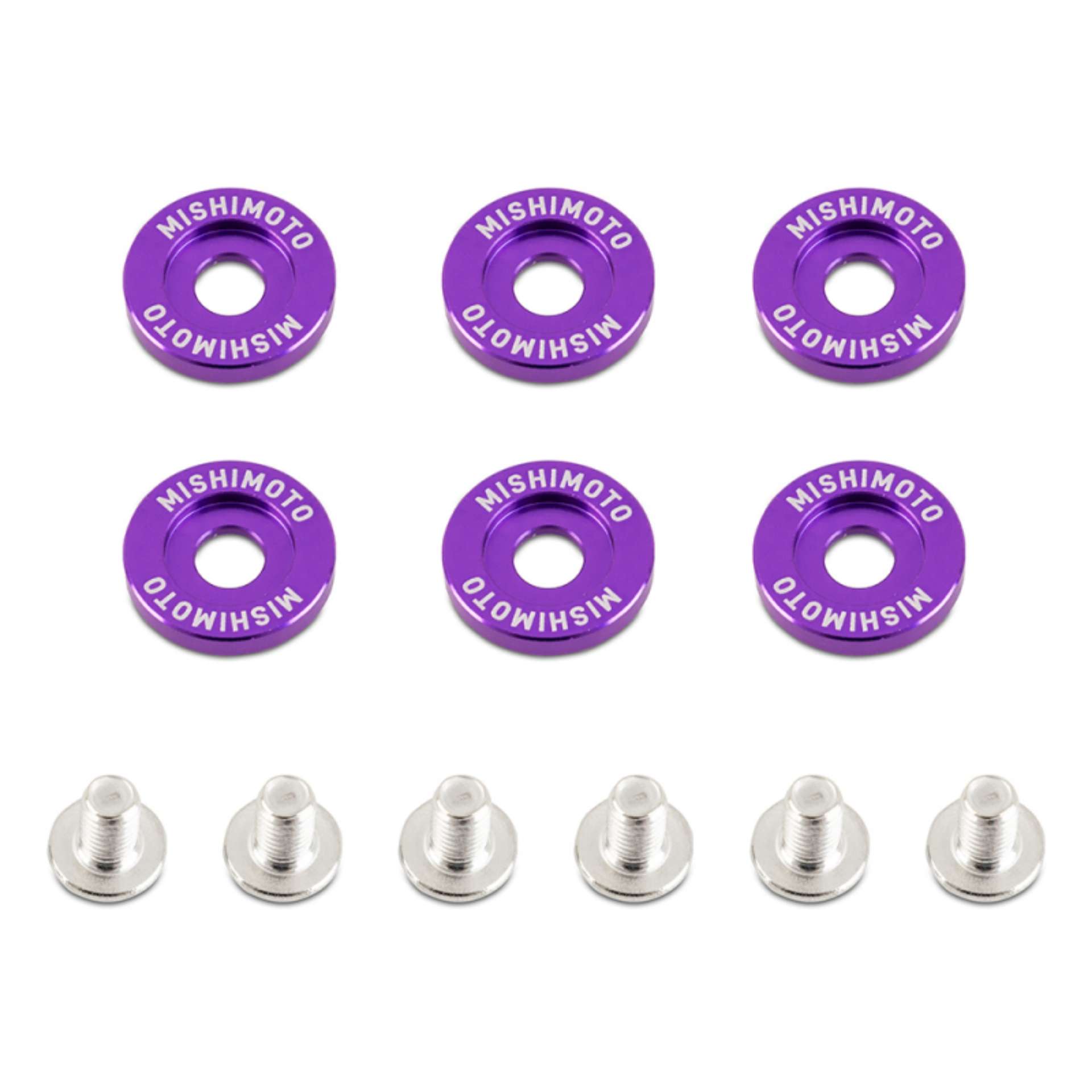 Picture of Mishimoto Large Fender Washer Kit 6pcs - Purple