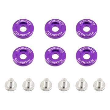 Picture of Mishimoto Large Fender Washer Kit 6pcs - Purple