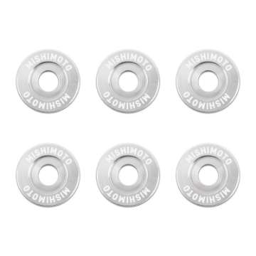 Picture of Mishimoto Large Fender Washer Kit 6pcs - Silver