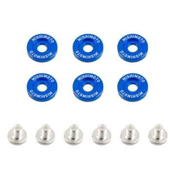 Picture of Mishimoto Small Fender Washer Kit 6pcs - Blue