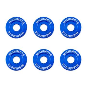 Picture of Mishimoto Small Fender Washer Kit 6pcs - Blue