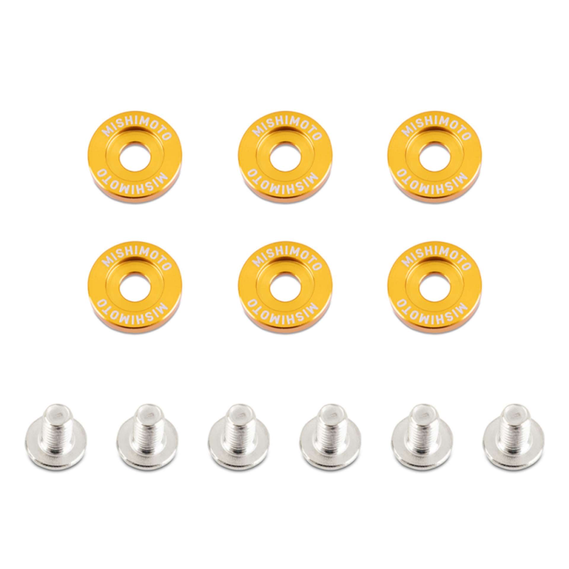 Picture of Mishimoto Small Fender Washer Kit 6pcs - Gold