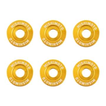 Picture of Mishimoto Small Fender Washer Kit 6pcs - Gold