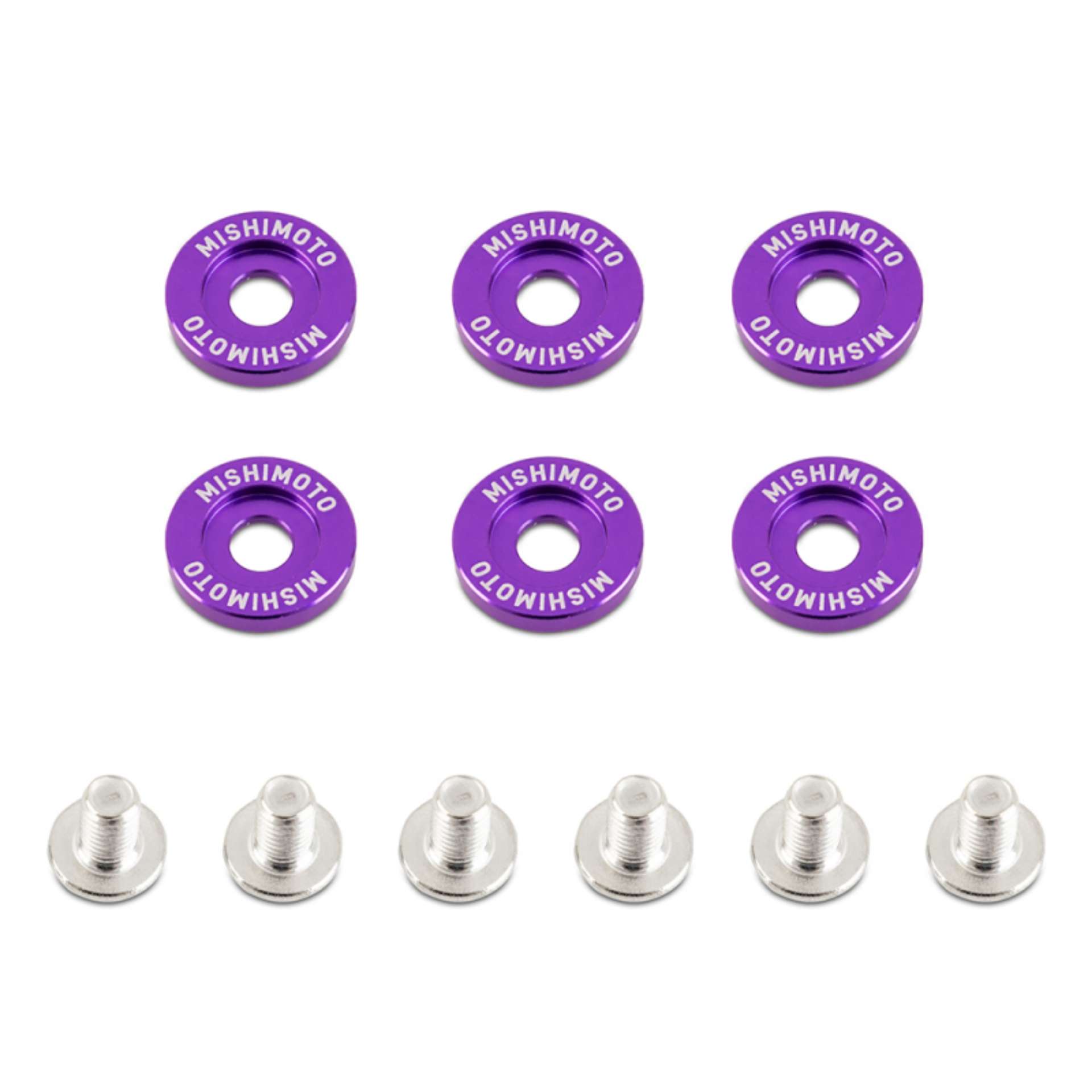 Picture of Mishimoto Small Fender Washer Kit 6pcs - Purple