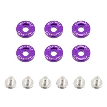 Picture of Mishimoto Small Fender Washer Kit 6pcs - Purple