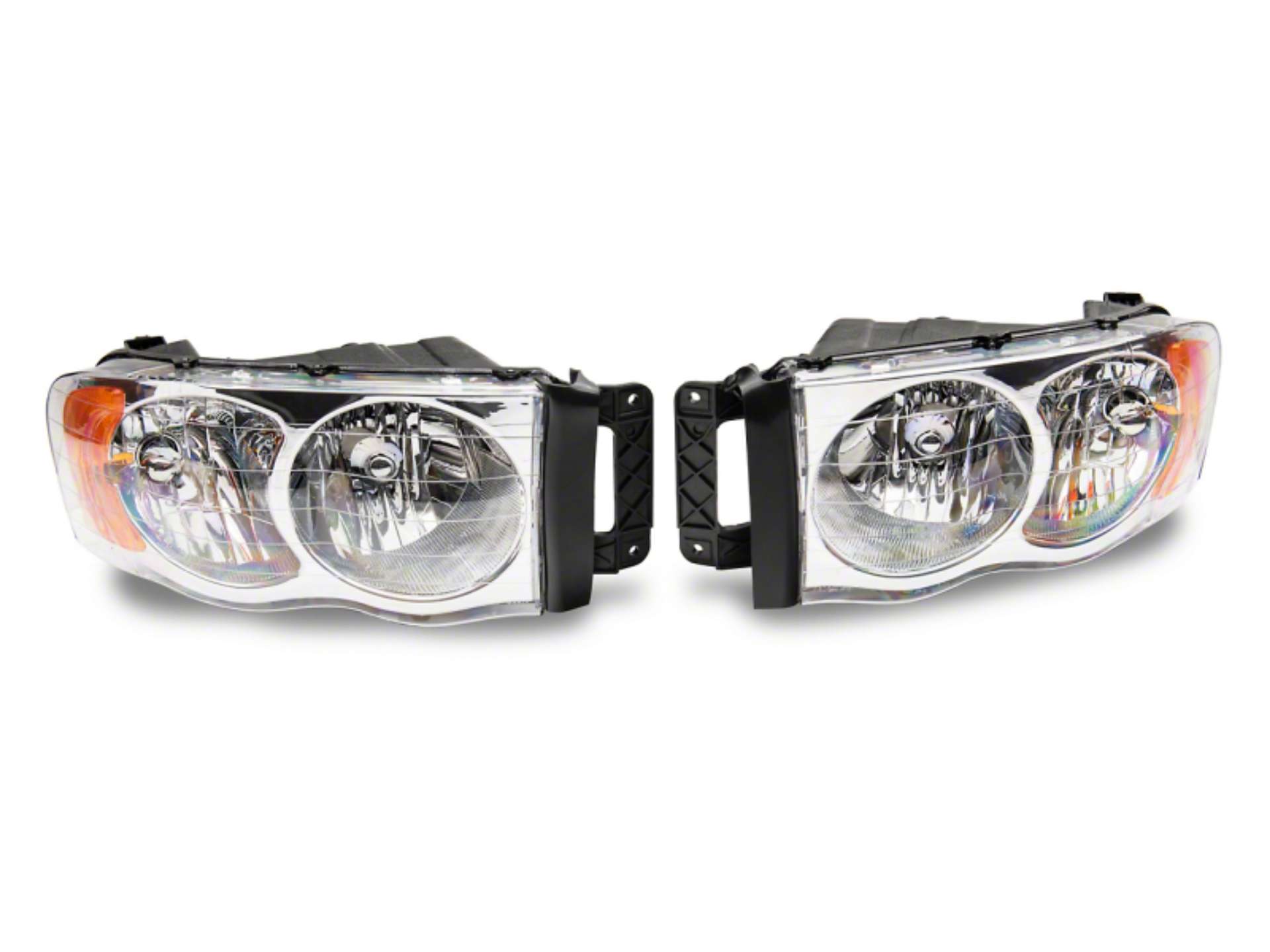 Picture of Raxiom 02-05 Dodge RAM 1500 Axial Series OEM Style Rep Headlights- Chrome Housing Clear Lens