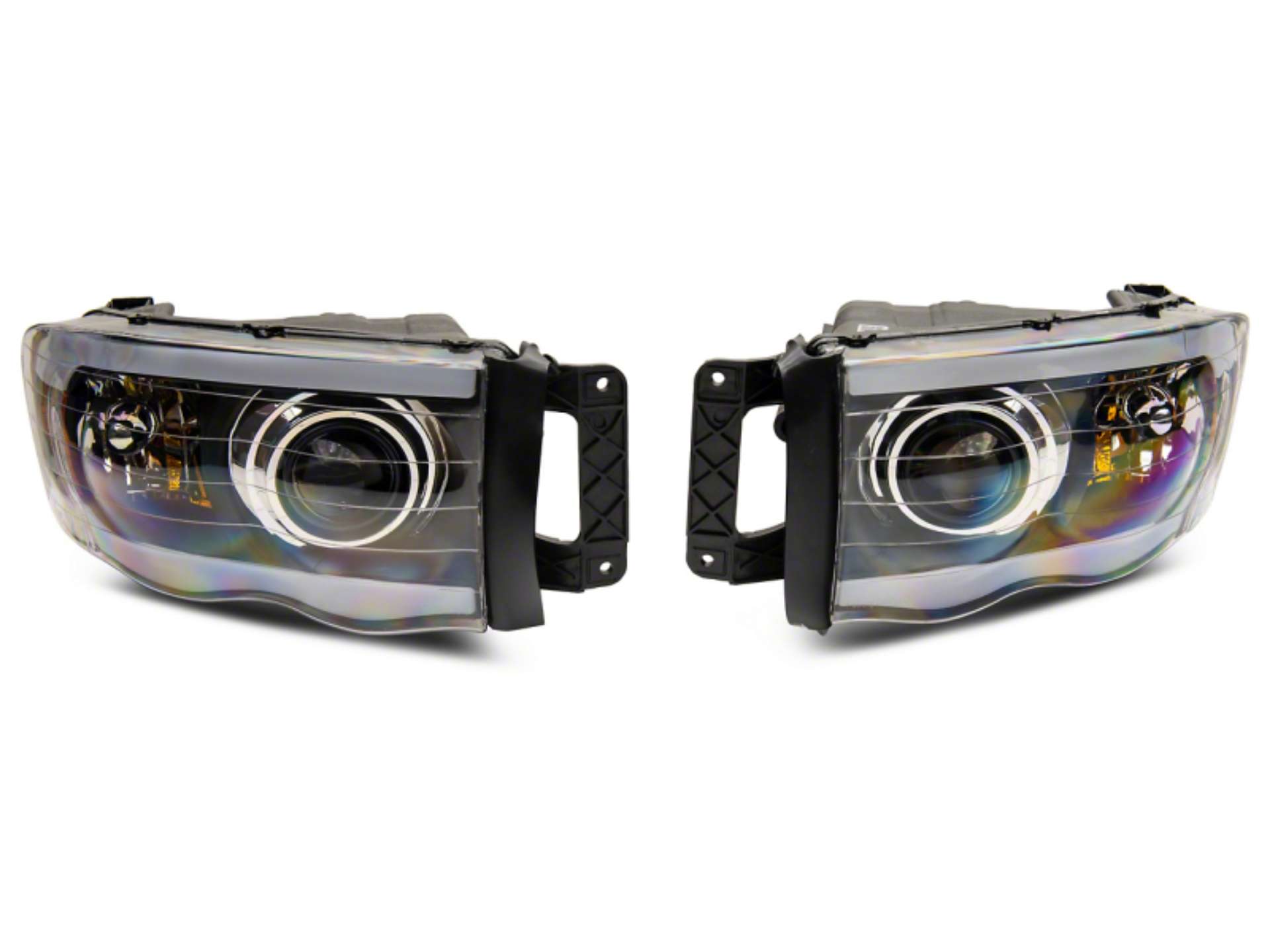 Picture of Raxiom 02-05 Dodge RAM 1500 LED Projector Headlights w- SEQL LED Bar- Blk Housing Clear Lens