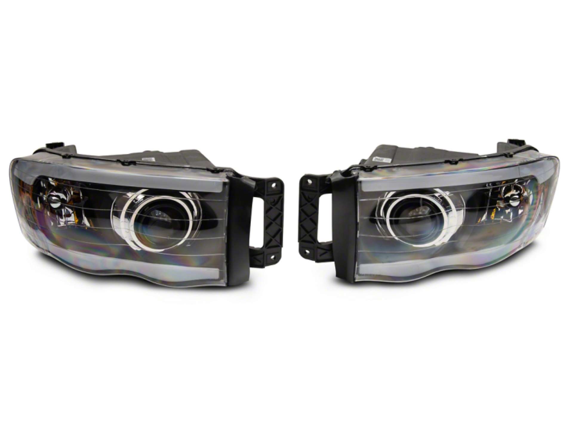 Picture of Raxiom 02-05 Dodge RAM 1500-2500-3500 Axial LED Projector Headlights- Blk Housing Clear Lens