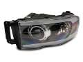 Picture of Raxiom 02-05 Dodge RAM 1500-2500-3500 Axial LED Projector Headlights- Blk Housing Clear Lens