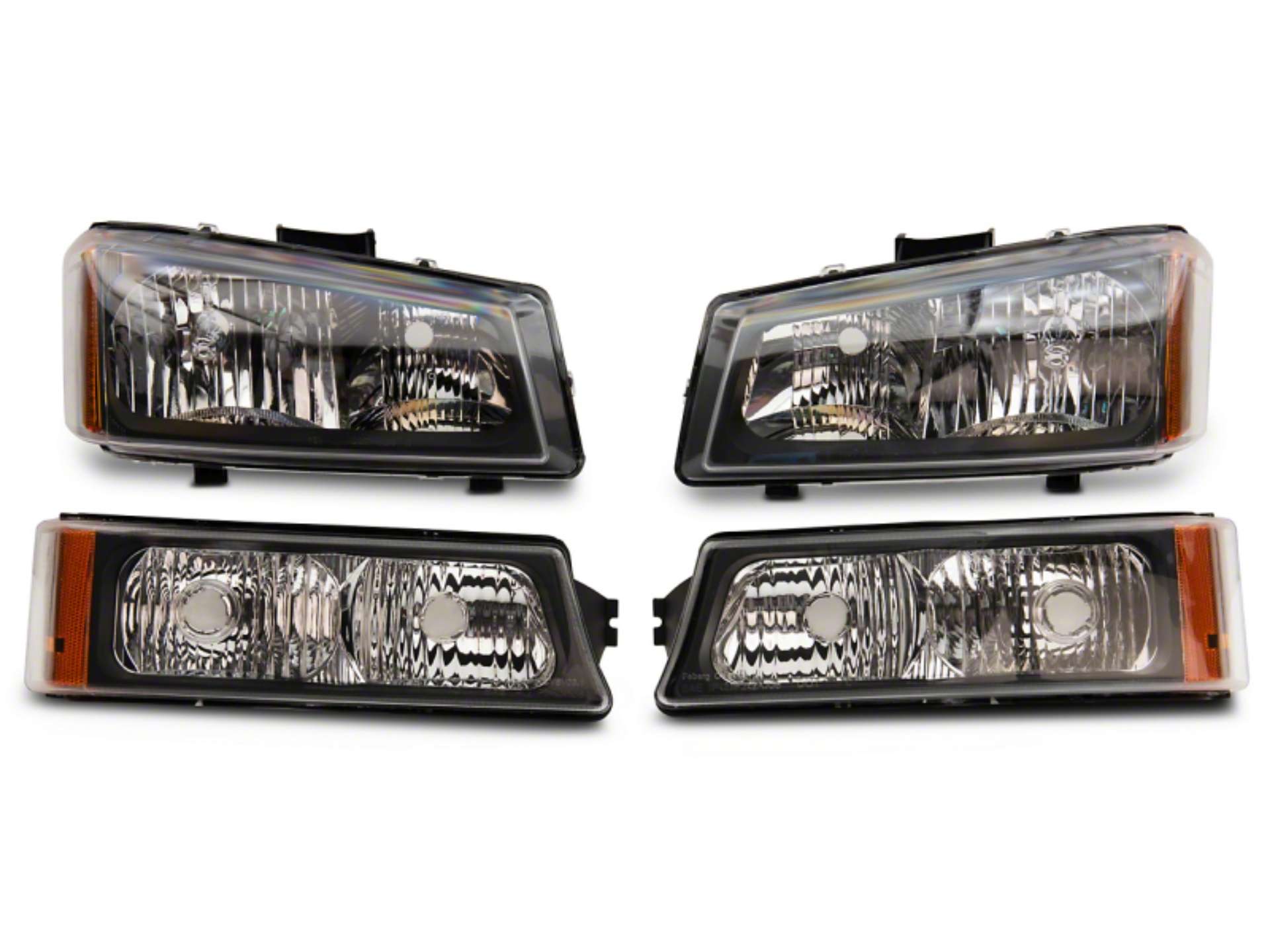 Picture of Raxiom 03-06 Chevrolet Silverado 1500 Axial OEM Style Rep Headlights- Chrome Housing Clear Lens