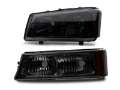 Picture of Raxiom 03-06 Chevrolet Silverado 1500 Axial OEM Style Rep Headlights- Chrome Housing- Smoked Lens