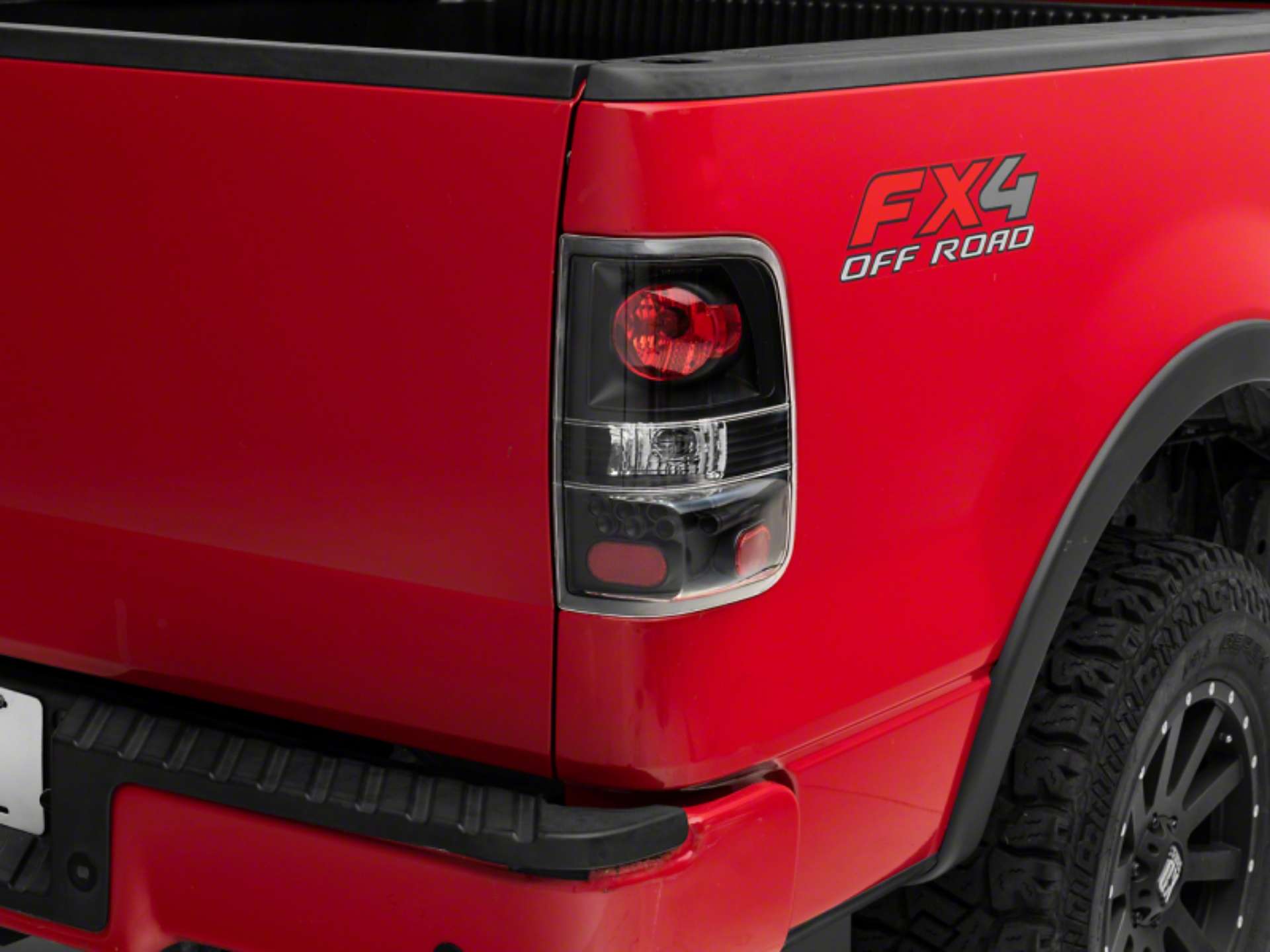 Picture of Raxiom 04-08 Ford F-150 Styleside Euro Style Tail Lights- BlkHousing - Red-Clear Lens