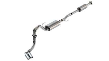 Picture of Borla F-150 2021 3-3L CC SB EC STB XL-XLT-Lariat-KR-Plnm-LTD 3-2-25 DSE Cat-Back S-Type Chrome Tips