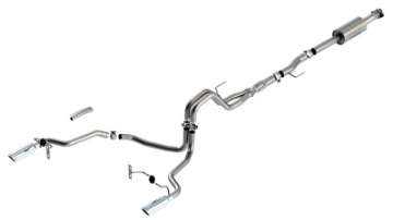 Picture of Borla F-150 2021 5-0L 4dr CC SB EC STB Lariat-KR-Platinum-LTD 3-2-25 SRE Cat-Back ATAK CHR Tips