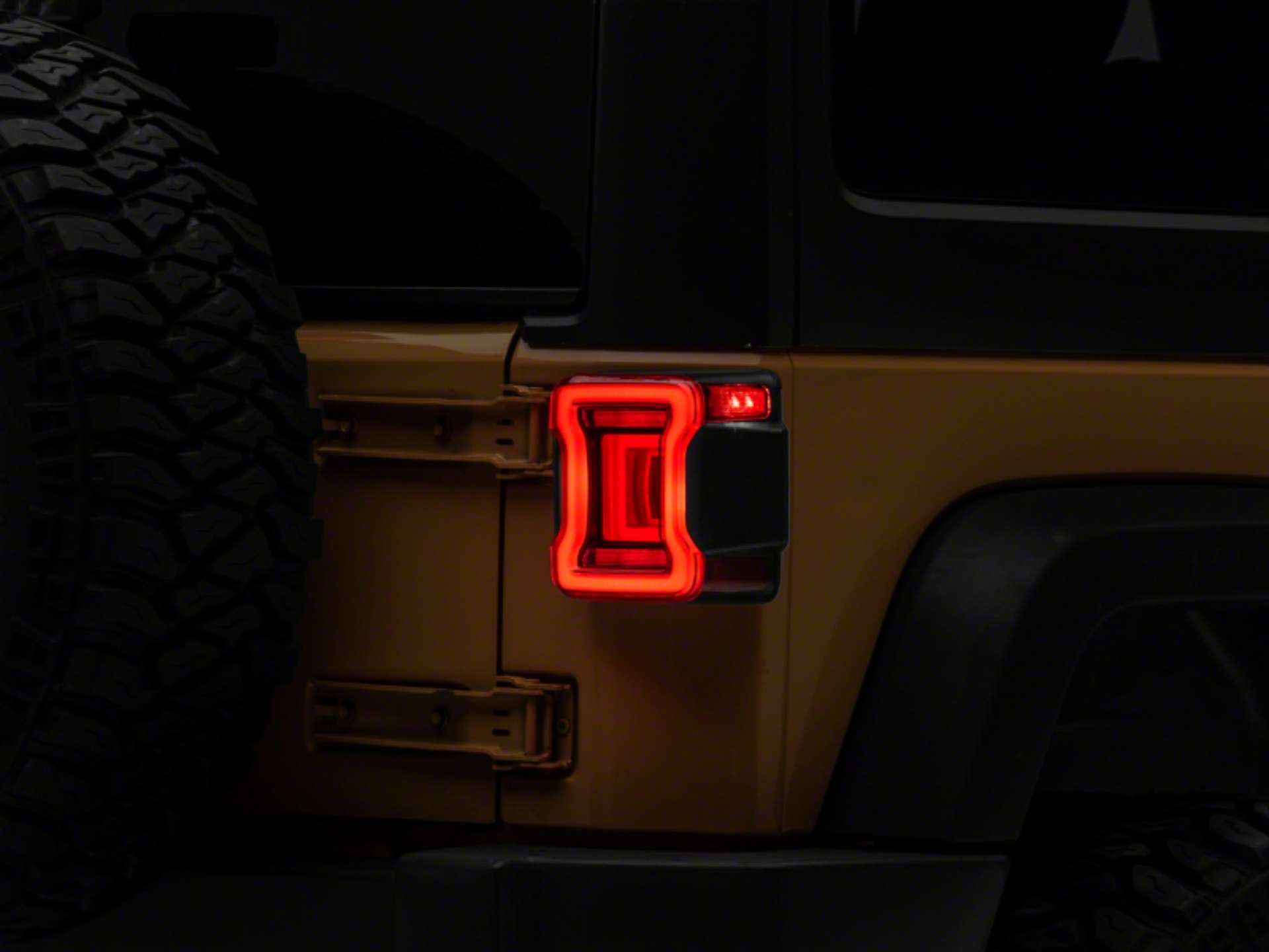 Picture of Raxiom 07-18 Jeep Wrangler JK Axial Series JL Style LED Tail Lights- BlkHousing- Red Lens