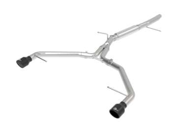 Picture of aFe 17-19 Audi A4 L4-2-0L MACH Force-Xp  Stainless Steel Axle-Back Exhaust System - Black Tip