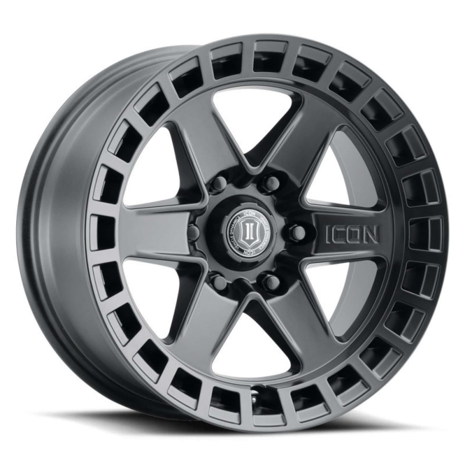 Picture of ICON Raider 17x8-5 6x135 6mm Offset 5in BS Satin Black Wheel