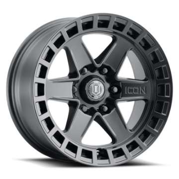 Picture of ICON Raider 17x8-5 6x135 6mm Offset 5in BS Satin Black Wheel