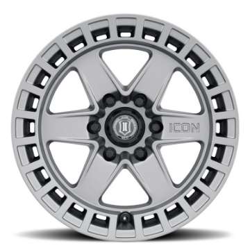 Picture of ICON Raider 17x8-5 6x135 6mm Offset 5in BS Titanium Wheel