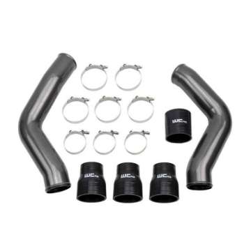 Picture of Wehrli 13-18 Ram 6-7L Cummins 3-5in Intercooler Pipes Kit - Bengal Blue