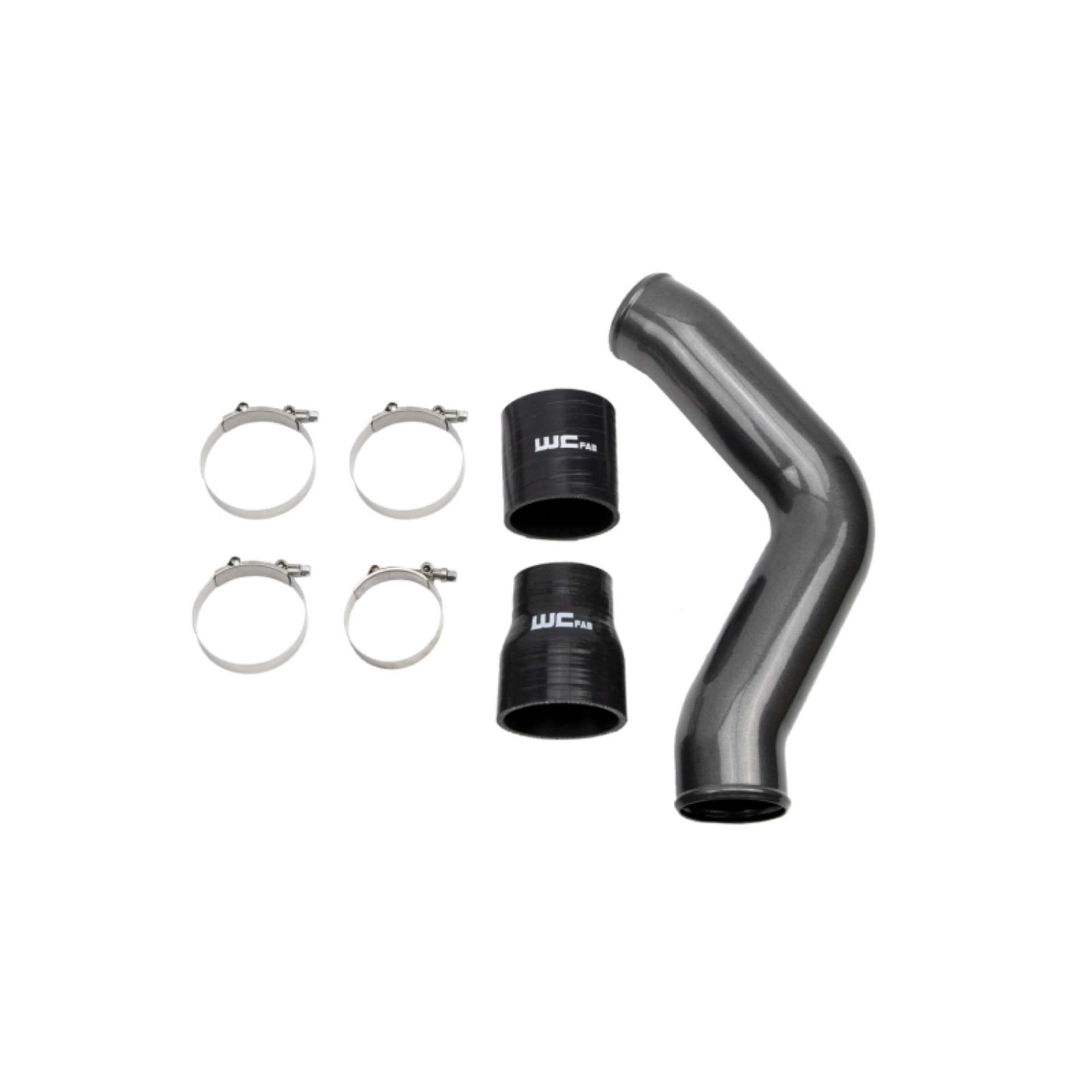 Picture of Wehrli 13-18 Cummins 6-7L Driver Side 3-5 in- Intercooler Pipe - Gloss White