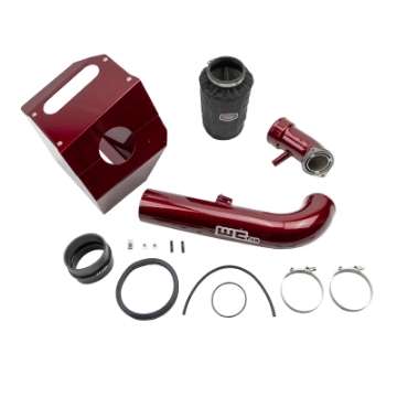 Picture of Wehrli 17-19 Chevrolet 6-6L L5P 4in Intake Kit Stage 2 - WCFab Red