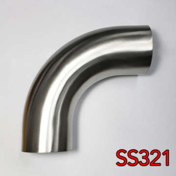 Picture of Stainless Bros 1-88in SS321 90 Degree Mandrel Bend Elbow 1-5D - 16GA--065in Wall - w- Leg