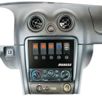 Picture of Moroso 99-04 Mazda Miata NB Radio Pocket Block Off Plate With Switches