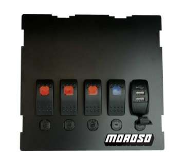 Picture of Moroso 99-04 Mazda Miata NB Radio-HVAC Pocket Block Off Plate With Switches