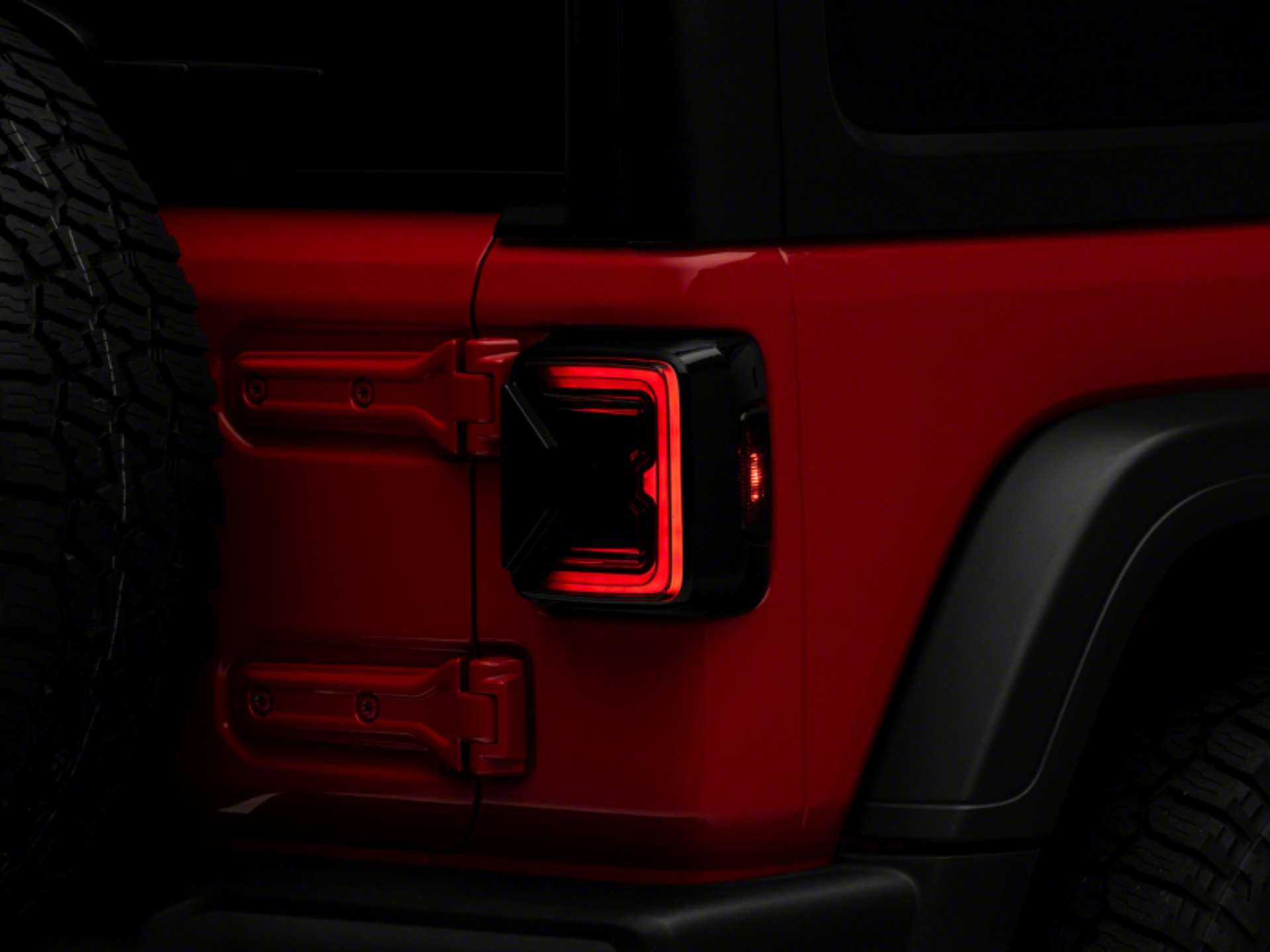 Picture of Raxiom 18-23 Jeep Wrangler JL Axial Series LED Tail Lights- Blk Housing Smoked Lens