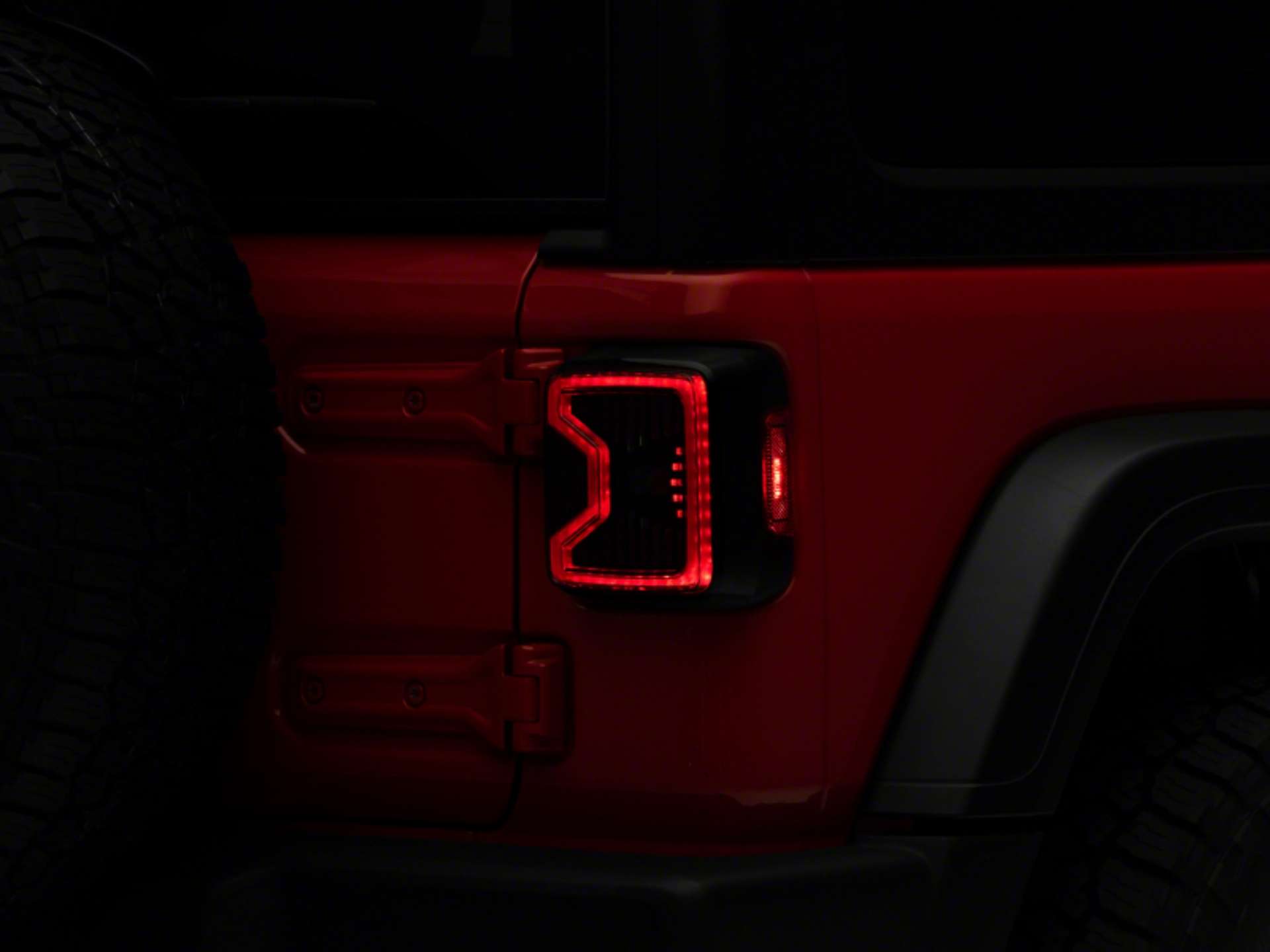 Picture of Raxiom 18-23 Jeep Wrangler JL LED Tail Lights- Blk Housing Smoked Lens