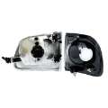 Picture of Raxiom 97-03 Ford F-150 G2 Euro Headlights w- Parking Lights- Chrome Housing Clear Lens