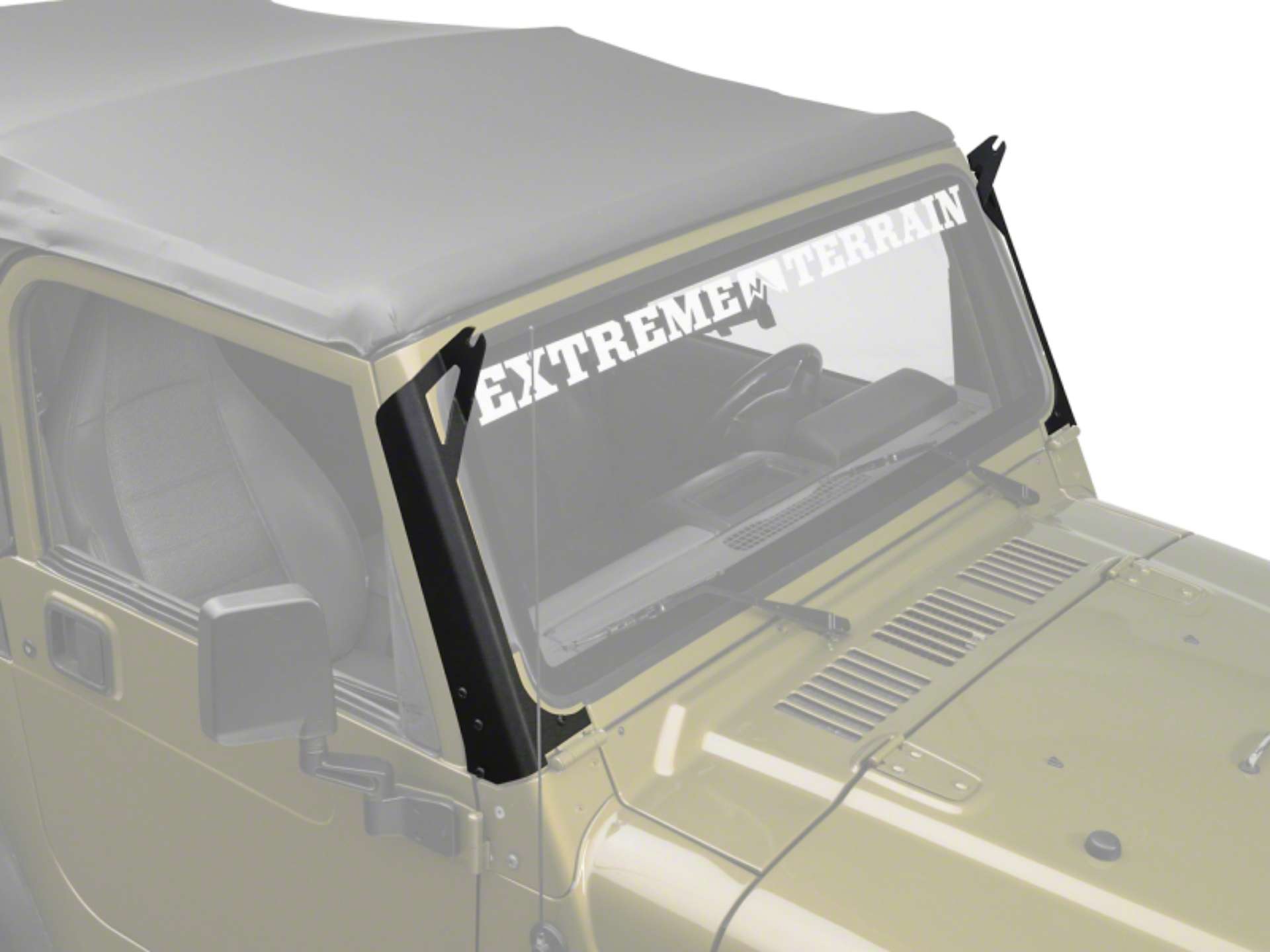 Picture of Raxiom 97-06 Jeep Wrangler TJ 50-In LED Light Bar Windshield Mount