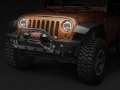 Picture of Raxiom 97-18 Jeep Wrangler TJ & JK 6-LED Headlights w- Partial Halo- Blk Housing Clear Lens